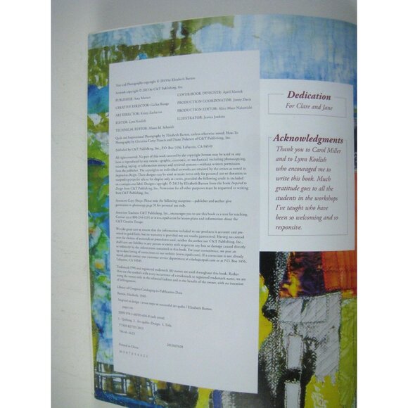Inspired To Design Seven Steps To Successful Art Quilts Elizabeth Barton PPB - Picture 5 of 7